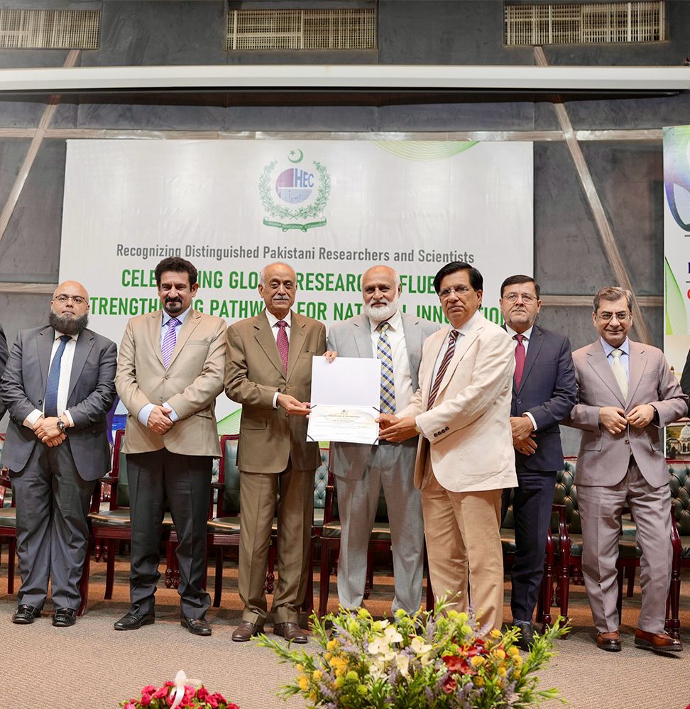 Dr. Talat Naseer Pasha Honored by HEC for Global Scientific Contributions